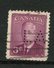 Canada 1949 3 Cent King George VI Issue 286xx  Ontario Government Perfin - Perforadas