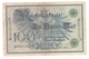 Pa6. Germany German Empire 100 Mark 1908 Reichsbanknote Green Seal & Ser. 4538182 K - 100 Mark