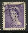 Canada 1953 4 Cent Queen Elizabeth II Karsh Issue #328xx  Quebec Liquor Commission - Perfins