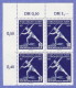 DDR SC #297-300 (set/4) MNH B4 1956 Sports Festival, Leipzig CV $10.60 (I) - Ongebruikt