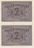 PAREJA IMPAR DE ESPAÑA DE 2 PTAS  DEL AÑO 1938 SERIE D SIN CIRCULAR-UNCIRCULATED (BANKNOTE) (manchitas) - 1-2 Pesetas