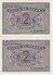 PAREJA CORRELATIVA DE ESPAÑA DE 2 PTAS  DEL AÑO 1938 SERIE N SIN CIRCULAR-UNCIRCULATED (BANKNOTE) - 1-2 Peseten