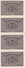 CUARTETO CORRELATIVO DE ESPAÑA DE 2 PTAS  DEL AÑO 1938 SERIE D SIN CIRCULAR-UNCIRCULATED (BANKNOTE) (manchitas) - 1-2 Peseten