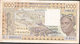 W.A.S. LETTER C BURKINA FASO 1000 FRANCS 1985  VF NO P.h. ! - Burkina Faso