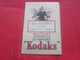 Ancienne Pochette Photographique KODAKS -  MEGEVE   Photo-Négatif-Pellicule Photographie Accessoire - Matériel & Accessoires