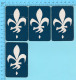 Cartes à Jouer   - 4 Faces De C Aro Artistique -  Arriere Fleur De Lys Par Normand Hudon  - 2scans - Cartes à Jouer Classiques
