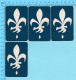 Cartes à Jouer   - 4 Faces De Coeur Artistique -  Arriere Fleur De Lys Par Normand Hudon  - 2scans - Cartes à Jouer Classiques