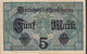 Germany - 5 MARK Darlehnskassenschein Reichsschuldenverwaltung (1.8.1917) X 13748576 (in Red) (2 Scans) - Sonstige & Ohne Zuordnung