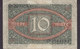 Germany - 10 MARK Reichsbanknote Berlin (1-2-1920) O 2054593 (2 Scans) - 10 Mark