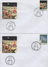 BELGIQUE 3237 à 3240 FDC X 4 Enveoppes 1er Jour - Tintin Kuifje HERGE Lune Fusée Rocket Maan Moon - Comics