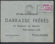 FR - 1949 - Gandon 10 F Seul Sur Enveloppe De Castres Pour Toulouse, Affranchi à L'ancien Tarif - Complaisance - B/TB - - 1921-1960: Moderne