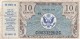 USA Military Payment Certificate #M16, 10-cent 1948-1951 Currency Money - 1948-1951 - Series 472