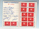 Carte D'ADHERENT   PARTI COMMUNISTE FRANCAIS Année 1957 - Timbres Lénine Au Verso - Documents Historiques