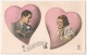 PC PARIS N° 4234/1, BON SOUVENIR. AMOUR FOU. COEUR. COUPLE. - Couples