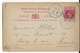 CEYLAN - 1901 - CARTE ENTIER POSTAL TYPE VICTORIA De COLOMBO => NOISY LE SEC - Ceylon (...-1947)