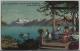 Clarens-Montreux - Vue Sur I'Ile De Salagnin Et Dents Du Midi - Animee (3260 M) Litho Phototypie No. 210 - Montreux