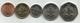 Barbados 2008/09. Set Of 5 Coins ,1+5+10+25 Cents+1 Dollar UNC - Barbades