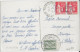 TYPE PAIX - 1935 - CP De PUYRICARD (BOUCHES DU RHONE) TAXE TAMPON "0.25"SUR TIMBRES + TAXE ITALIENNE => FIRENZE (ITALIE) - 1932-39 Paz