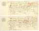 MONTAUBAN 4 Lettres De Change Toulouse 1859 DE BUISSON Galibert 4 X 2000 Francs - Schecks  Und Reiseschecks