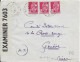 ALGERIE - 1943 - ENVELOPPE De MILIANA Avec CENSURES Des FORCES AMERICAINES En AFN + ALLEMANDE A.x => GENEVE - Covers & Documents