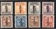 Sinkiang 1924 8 Stamps MH 15 Cts Some Short Perf, Others Very Fine (c340) - Sinkiang 1915-49