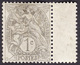 FRANCE  1900  -  Y&T  107    Blanc - Gris Type IB - NEUF ** - 1900-29 Blanc