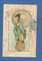 Ravissante CPA Chromo Illustrateur Attribuable Kirchner ART NOUVEAU Femme Ombrelle Japonaise Kimono Japon Finement Dorée - Kirchner, Raphael