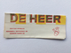 CHOCOLAT DE HEER "KERSEN  Cerise " De Heer's Chocolat Fabriqué Holland Rotterdam ,emballage . - Autres & Non Classés