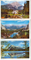 Delcampe - Canada  - 14 Postcards "leporello" Circulated 1963 - Canadian Rockies - Multipleviews - 8/scans - Cartes Modernes