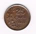 ) LUXEMBOURG 25 CENTIMES 1930 - Luxembourg