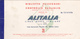 ALITALIA _ 1967 /   Ticket _ Biglietto Aereo ( Palermo - Tunisi AR ) _ Tassa Aeroportuale D'imbarco Da Lire 1000 - Monde