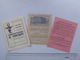 GRENOBLE Publicité 1952 Pharmacie VINCENT: Lot 3 Documents = Mini-catalogue + Commande + Règlement - Publicités
