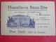 Vintage Hostellerie Beau-Site Les 4 Routes LE CAMP Var Le Castellet Chez Le Chef Daiz . Carte De Visite Publicitaire - Cartes De Visite