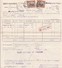 N° 142 / Contrat Fourniture  Electricité  Envoyé De Charleroi En Recommandé  ( Complet Trop Grand Pour Le Scan ) - 1915-1920 Albert I