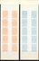 Belgie 1891 Telefoonzegels 4w Kopstaand  Strip 5x Proefdrukken, Zonder Waardeaanduiding, Zonder Gom (F6238) - Telekommunikation [TE]