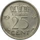 Monnaie, Pays-Bas, Wilhelmina I, 25 Cents, 1948, TTB+, Nickel, KM:178 - 25 Centavos