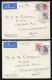 HONG KONG KING GEORGE 6TH AIRMAILS AND CORONATION - Brieven En Documenten