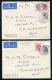 HONG KONG KING GEORGE 6TH AIRMAILS AND CORONATION - Cartas & Documentos
