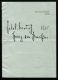 AUTOGRAPH PRINCE EITEL BRITISH AGENCY CAIRO HOLY LAND TOUR 1910 KAISER - Other & Unclassified