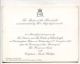 THREE ORIGINAL INVITATIONS: MARRIAGE BREAKFAST & RECEPTION MARRIAGE PRINCESS - Historische Documenten