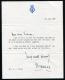 CONDOLENCE LETTER & ENVELOPE HAND SIGNED AUTOGRAPH PRINCE CHARLES OF WALES - Other & Unclassified