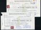 HONG KONG STAMP DUTY QUEEN ELIZABETH CHEQUES VALUES TO $4 - Brieven En Documenten