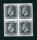 NEW ZEALAND GEORGE FIFTH PLATE PROOF BLOCK OF FOUR - Neufs