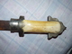 ANCIEN GRAND COUTEAU POIGNARD DECORE MANCHE EN CORNE   BON ETAT - Armi Bianche
