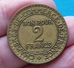 FAUTEE !!!  2  FRANCS  CHAMBRE  DE  COMMERCE  1923  Coin Bouché  ( 2 Photos ) - Variétés Et Curiosités