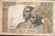 W.A.S.LETTER A IVORY COAST P103Ad 1000 FRANCS 1965 Signatures 4 F-VF NO P.h. ! - États D'Afrique De L'Ouest