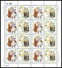 UKRAINE 2002. FOLK COSTUMES OF UKRAINIAN REGIONS. Mi-Nr. 542A-547A Mini-sheets Of 8 Sets. MNH (**) - Costumes