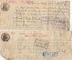 VP10.111 - 2 Lettres De Change - CHANTILLY X SENLIS X BEAUVAIS ( Oise ) Mr CUNNINGTON Entraineur à LAMORLAYE - Bills Of Exchange