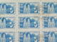 TIMBRES NEUFS D INDOCHINE 1889 A 1945  /  1944  ORLEANS  40  CENTS  / BLOC 25 TIMBRES  MORCEAU DE FEUILLET - Neufs