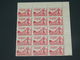 TIMBRES NEUFS D INDOCHINE 1889 A 1945  /  1942  FOIRE EXPO DE SAIGON   6  CENTS  / BLOC 15 TIMBRES  MORCEAU DE FEUILLET - Nuevos